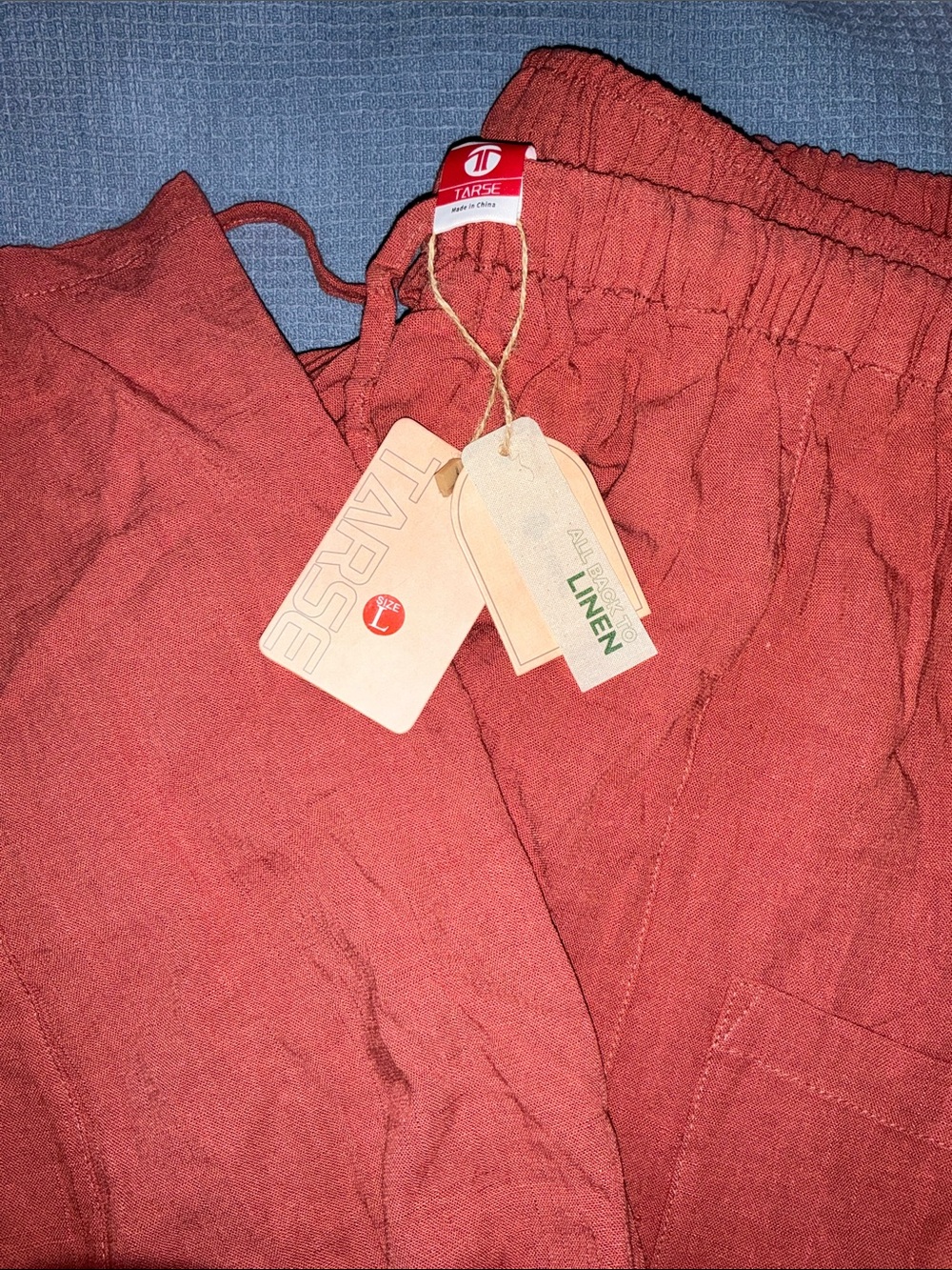 Tarse linen wide leg pants